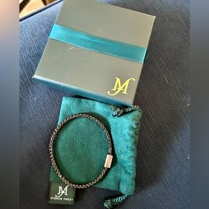 Pristine Mignon Faget Halo Bracelet in Black faceted